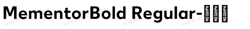 MementorBold Regular字体转换